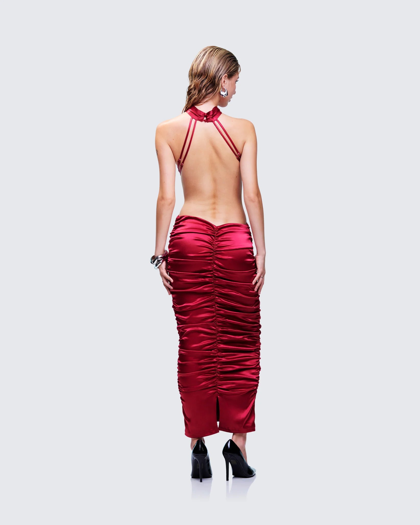 Ruched Midi Dress