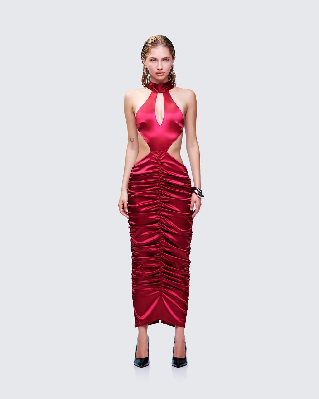 Ruched Midi Dress