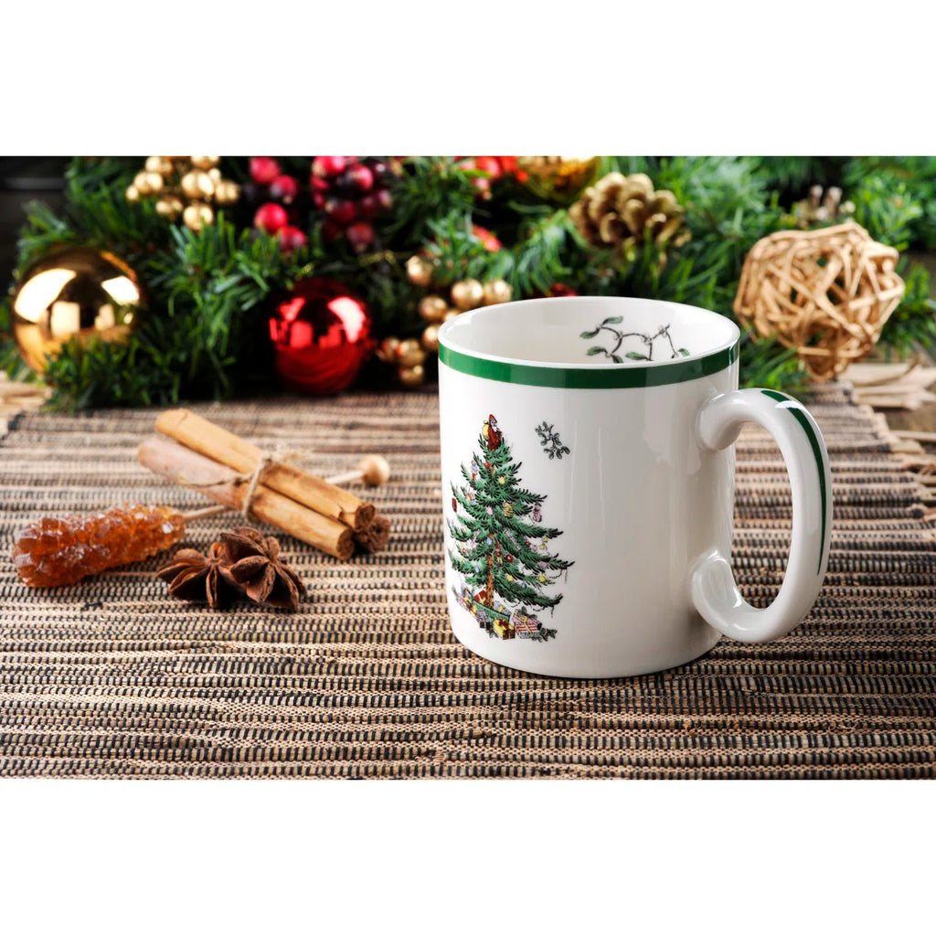 Classic Christmas Tree Mug – 9oz Holiday Ceramic Cup
