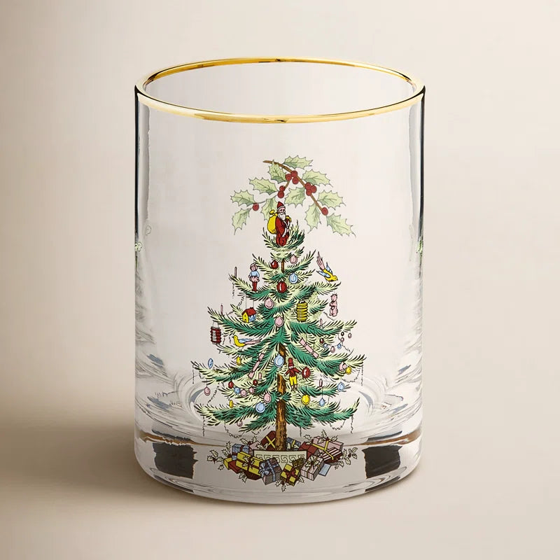 Christmas Tree Dof Glasses 14 Oz