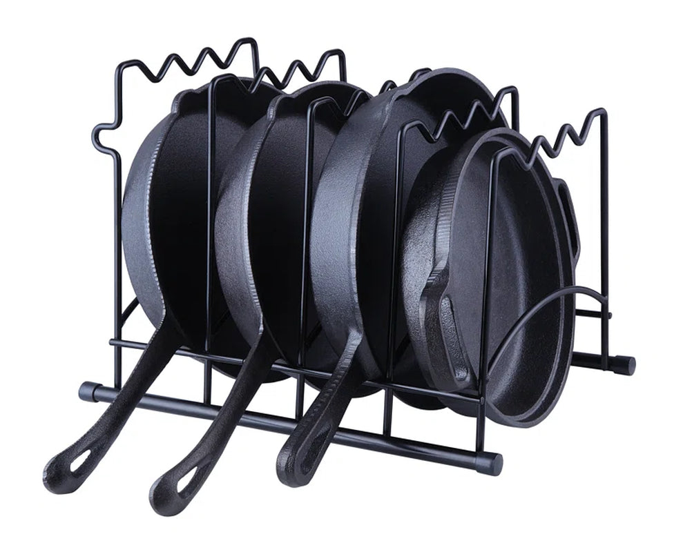 Heavy-Duty Kitchenware Pan Divider, Pot Lid, and Pot, Pan Organizer Rack Holder