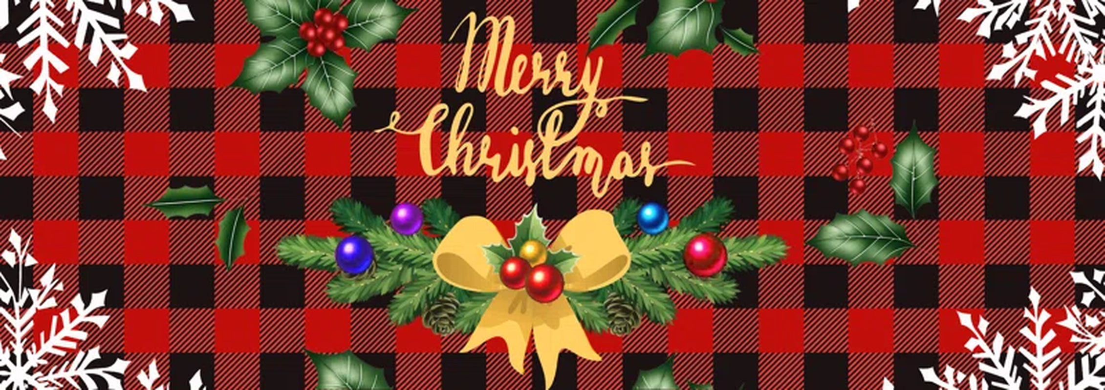 Christmas Kitchen Rugs Set of 2 Xmas Kitchen Mats for Winter Floor Decor or Kitchen Farmhouse