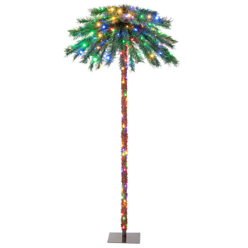 6' Lighted Tropical Christmas Tree