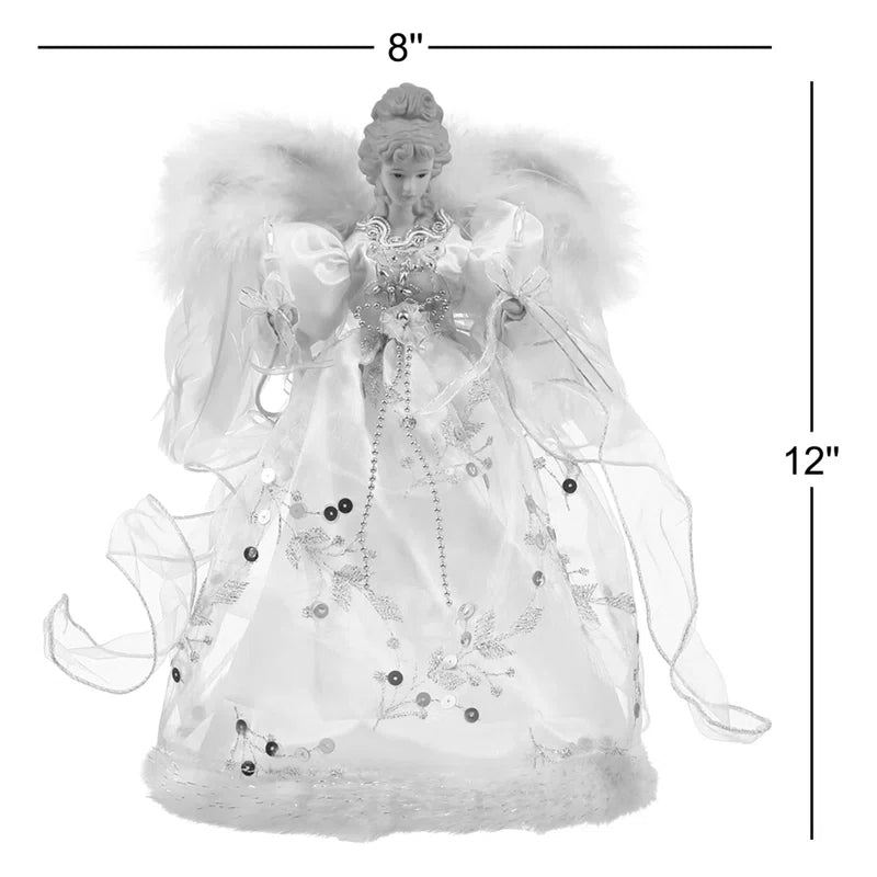 Angel Lighted Tree Topper Fiber Optic