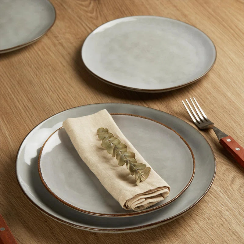 Leny 12-Piece Stoneware Dinnerware Set - Service for 4