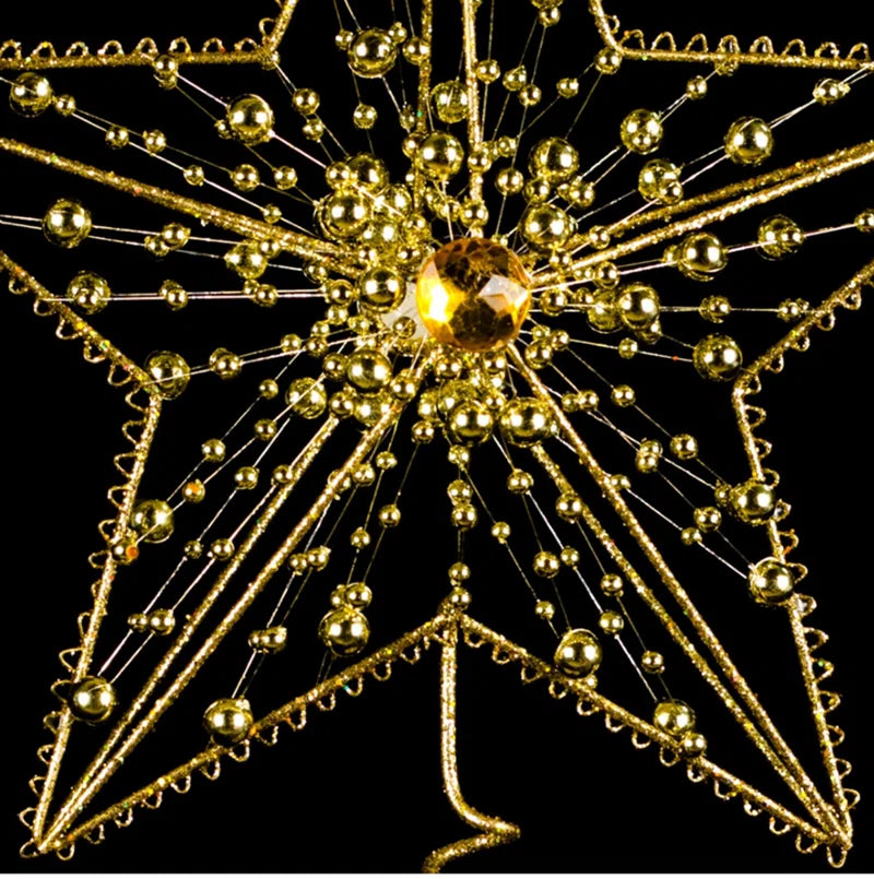 Jeweled Silver Star Tree Topper