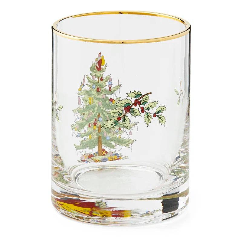 Christmas Tree Dof Glasses 14 Oz