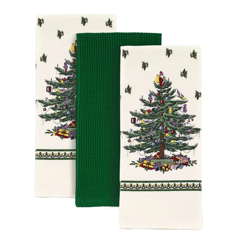 Christmas Tree Kitchen Assorted Linens Set