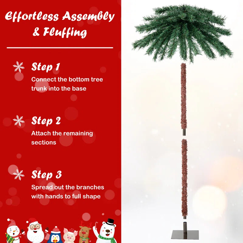 6' Lighted Tropical Christmas Tree