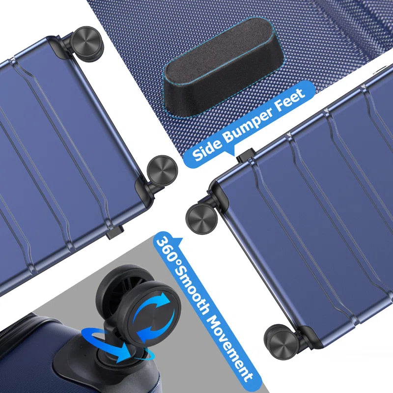 Luggage Sets 3Piece, Travel Suitcase Set ABS